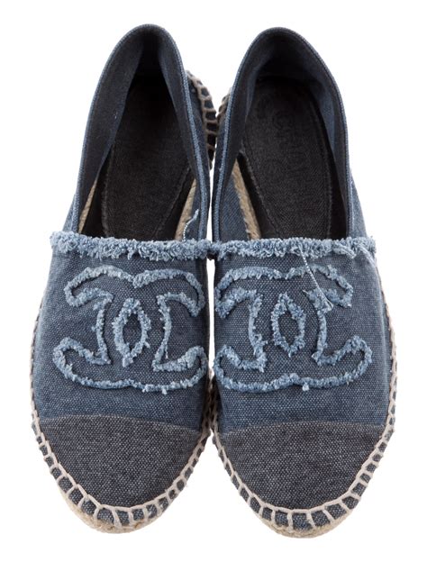 chanel espadrilles slippers|chanel shoes denim espadrilles.